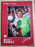 Card Diant Ramaj - Ajax Amsterdam - 2023-2024 - Football - Soccer - Voetbal - Fussball - Eintracht Frankfurt - Calcio