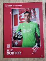 Card Jay Gorter - Ajax Amsterdam - 2023-2024 - Football - Soccer - Voetbal - Fussball - Go Ahead Eagles Aberdeen - Calcio