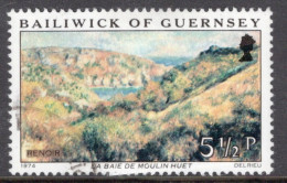 Guernsey 1974 Single Stamp Paintings Of Renoir In Fine Used - Guernsey