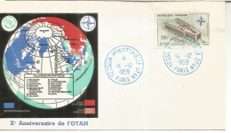 FRANCIA FDC PARIS 1959 OTAN NATO MILITAR ARMY - OTAN