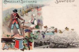 SVIZZERA - BELLINZONA - Souvenir, Litho, Pubb. Chocolat Suchard, 1900 Circa - FEBB-2024-41 - Bellinzone