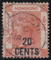 Hong Kong        .   SG    .   40   .   Wmk  Crown  CA      .    O      .   Cancelled - Usati