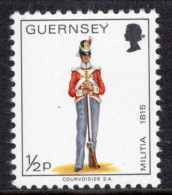 Guernsey 1974 Single Stamp Military Uniforms In Unmounted Mint - Guernsey