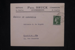 LUXEMBOURG - Enveloppe Commerciale De Luxembourg Pour Paris - L 149713 - Cartas & Documentos