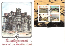 NAMIBIA - FDC MINISHEET 1992 - SWAKOPMUND /4355 - Namibië (1990- ...)