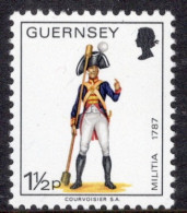 Guernsey 1974 Single Stamp Military Uniforms In Unmounted Mint - Guernsey