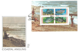 NAMIBIA - FDC MINISHEET 1994 - COASTAL ANGLING /4357 - Namibia (1990- ...)