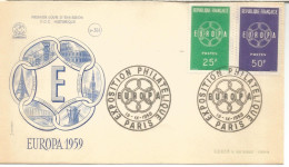 FRANCIA FDC PARIS EUROPA CEPT 1959 - 1959