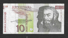 Slovenia - Banconota Circolata Da 10 Talleri P-11a - 1992 #19 - Slovénie