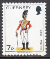 Guernsey 1974 Single Stamp Military Uniforms In Unmounted Mint - Guernsey