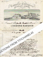 1879 LIEGE - Facture Superbement Illustrée De ISIDORE RASQUIN - Tannerie - Corroyerie Dos-Fanchon à LIEGE - Other & Unclassified