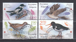 Bulgaria 2023 - Endangered Birds, 4 V., Used - Gebraucht
