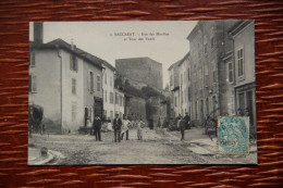 54 - BACCARAT : Rue Des Moulins Et Tour Des Voués - Baccarat