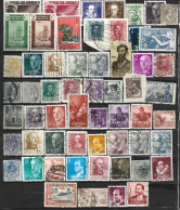 COLLECTION LOT SPAIN 58 STAMPS - Collections