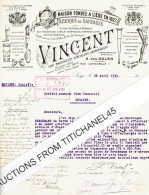 Lettre Illustrée 1935 LIEGE - VINCENT - Fabricant Bandagiste, Orthopédiste - Instruments De Chirurgie, Béquilles - Other & Unclassified