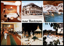 ÄLTERE POSTKARTE HOTEL MÜNSTERMANN HAAREN WANDMALEREI DELFINE Delphine Delfin Dolphin Dauphin Cpa Postcard Ansichtskarte - Dolphins