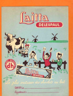 PROTEGE CAHIER  : Chocolat LAITTA  Delespaul Havez  Vache Enfants Moulins Avec Points DH - Omslagen Van Boeken