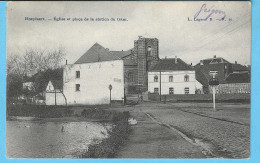 Hoeylaert-Hoeilaart-écrite En 1907-Sint-Clemenskerk-Eglise Saint-Clément Et Place De La Station Du Tram (Tramway) - Höilaart