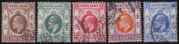 Hong Kong        .   SG    .   91/95     .   Wmk  Multiple Crown  CA      .    O      .   Cancelled - Usati