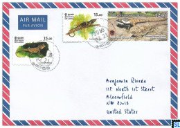 Sri Lanka Stamps, Lizards, Reptiles, Personalized Cover - Sri Lanka (Ceylan) (1948-...)