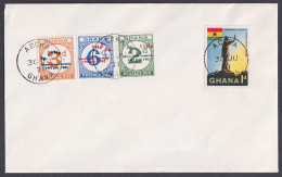 Ghana 1971 (1968 & 1970 Postage Due Issue), Rare Stamps On Cover - Ghana (1957-...)