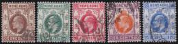 Hong Kong        .   SG    .  100/105     .   Wmk  Multiple Crown  CA      .    O      .   Cancelled - Used Stamps