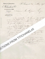 1876 SAINT-SERVAIS (LEZ-NAMUR) -  E. WIELMAECKER & Cie - PAPETERIES NAMUROISES - Other & Unclassified