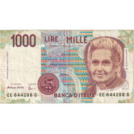 Italie, 1000 Lire, 1990-10-03, SPL - 1000 Liras