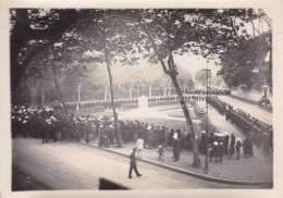 2 Photos Inauguration Du Monument Aux Morts De La Garde Indigène Hanoi Haiphong ? Tonkin Indochine Vietnam Photographie - Asia