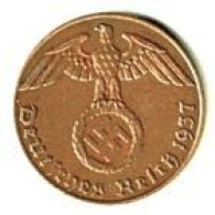 ALLEMAGNE / 1 REICHSPFENNIG / 1937 J / ETAT Sup / 1.90 G. - 1 Reichspfennig