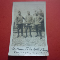 CARTE PHOTO SOUVENIR DE LA MOTHE ST HERAY SOLDATS - Otros & Sin Clasificación