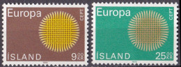 Island Satz Von 1970 **/MNH (A3-56) - Neufs