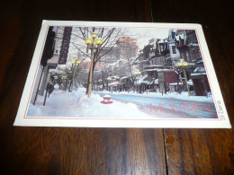 CARTE POSTALE MODERNE CPM CANADA QUEBEC MONTREAL RUE SAINT DENIS ECRITE AVEC TIMBRE 1986 - Montreal