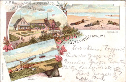 Gruss Von Steenodde , Amrum (Stempel: Dagebüll 1899) - Autres & Non Classés