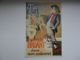 CARTE MAXIMUM CARD ARISTIDE BRUANT  FRANCE - Chanteurs