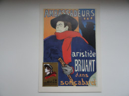 CARTE MAXIMUM CARD ARISTIDE BRUANT  FRANCE - Cantantes