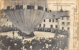 CPA  50 VALOGNES LANCEMENT DU BALLON 21 AOUT 1904 PLACE DU CHATEAU Voir Description Et Scan   Rare - Valognes