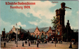 16. Deutsches Bundesschiessen 1909 , Hamburg (Festhalle) (Gelaufen) - Mitte