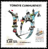 Turkey, Türkei - 2017 - Petroleum Congress, Istanbul, Bridges ** MNH - Neufs