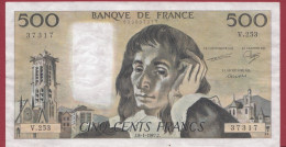 500 Francs "Pascal"- Du 08/01/1987.J--ALPH .V.253-----dans L 'état-- (954) - 500 F 1968-1993 ''Pascal''