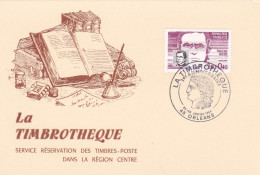 Cachet Commémoratif --1984 - 1er Anniversaire De La Timbrothèque Région Centre--tp Emile Littré-cachet ORLEANS-45 - Commemorative Postmarks