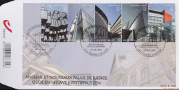 België 2011 - Mi:4206/4210, Yv:4141/4145, OBP:4160/4164, Fdc - O - Old And New Justice Palaces - 2001-2010