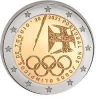 2 Euro Commemorative Portugal 2021 Jeux Olympiques 2020 2021 - Portugal