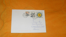 ENVELOPPE DATE ?.../ CACHETS HANDLOVA SLOVAQUIE POUR PONT L'ABBE FRANCE + TIMBRES X3 - Sonstige & Ohne Zuordnung