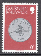 Guernsey 1979  Single Coin Stamp In Unmounted Mint - Guernsey