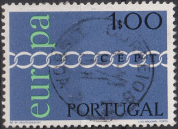 1971 Portugal ° Mi:PT 1127, Sn:PT 1094, Yt:PT 1107, Europa (C.E.P.T.) 1971 - Kette - Usado