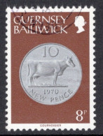 Guernsey 1979  Single Coin Stamp In Fine Used - Guernsey