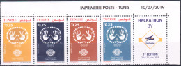 2019- Tunisie- 2019, Année Internationale Des Langues Autochtones - Coin Daté  - 4 V.MNH***** - Autres & Non Classés