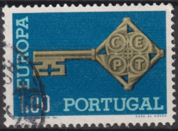 1968 Portugal ° Mi:PT 1051, Sn:PT 1019, Yt:PT 1032, Europa (C.E.P.T.) 1968 - Schlüssel - Usado