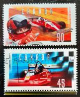 Canada 1997  USED  Sc1647-1648    45c And 90c  Gilles Villeneuve - Gebruikt